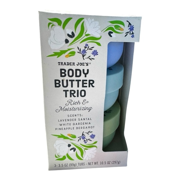 NEW Trader Joe’s Body Butter Trio scented lotion set lavender gardenia santal - Picture 2 of 7